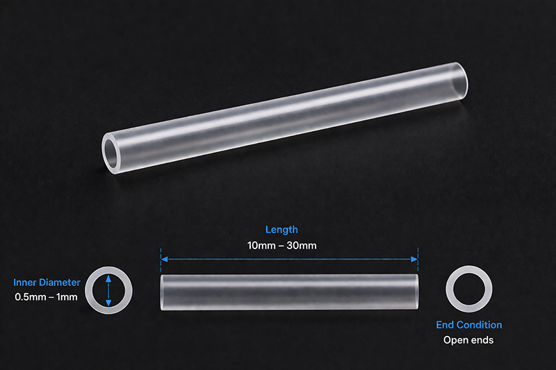Sub-Millimeter Sapphire Tubes